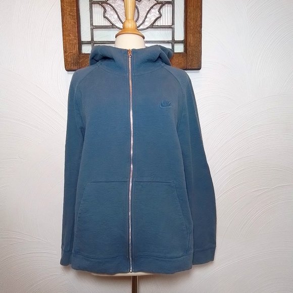 Nike Full Zip Hoodie in Blue size L - Picture 1 of 5